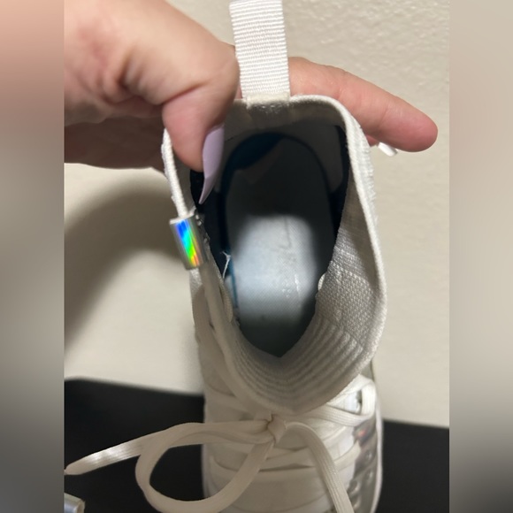 🔥Rare White Under Armour SC white & silver high top bball shoes - size M8.5 - Picture 11 of 15